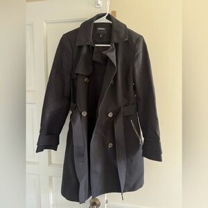 Express Black Women's Trench Coat